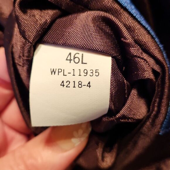 TownCraft Vintage 2 Piece Wool Coat & Pants Suit Set, 46L X 38, Brown Checks - Picture 8 of 15